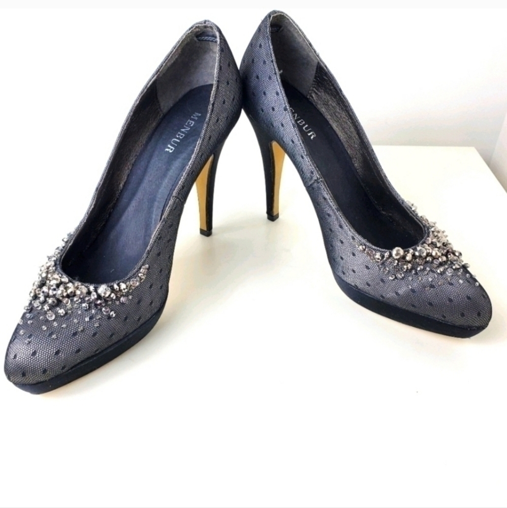 MENBUR WOMEN'S RALSTON PLATFORM PUMPS PORTLAND FABRIC size 8.5 - Picture 11 of 15